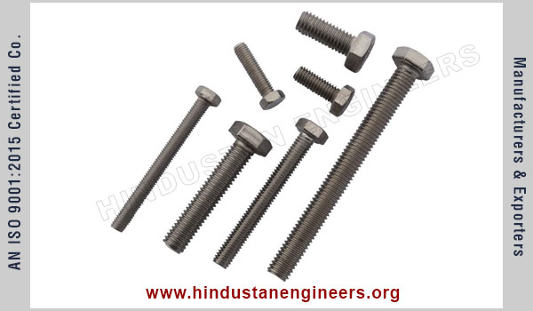 DIN 933 Hex Bolt Manufacturers, ISO 4017 Hex Bolts Exporters India